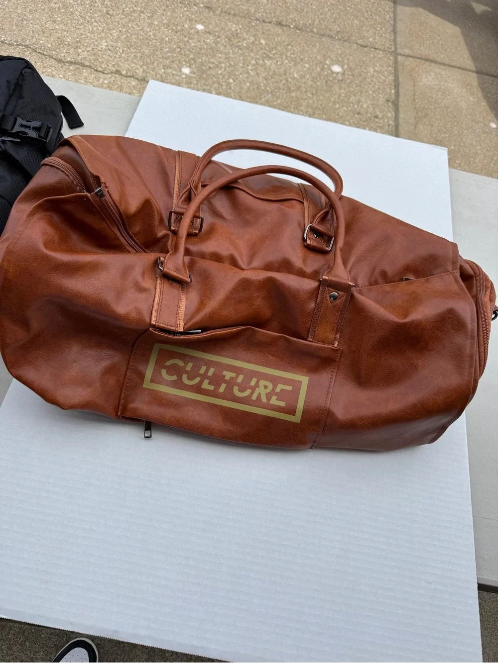 Culture Wardrobe Duffel. Shoulder strap and carry handles. NEW
